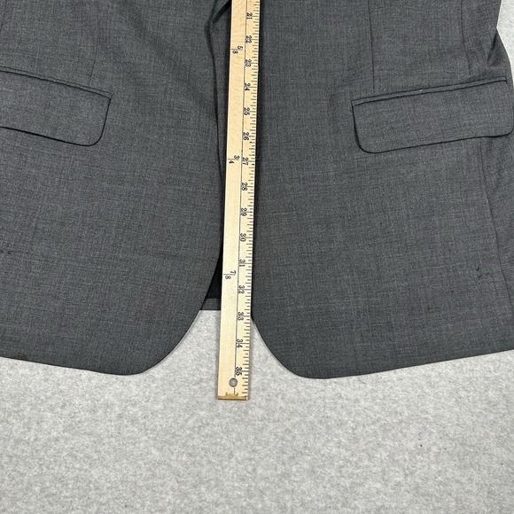 Vintage Burberrys Men's Blazer Sport Coat Jacket 100% Wool Gray FLAWS SEE PICS - Picture 11 of 16